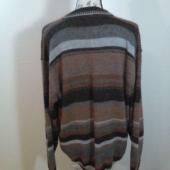Waliki Mens 100% Alpaca Sweater Hand Loomed - Picture 3 of 6
